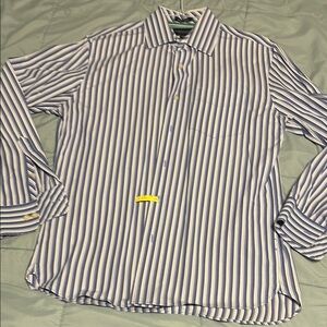 Men's Striped Blue Shirt